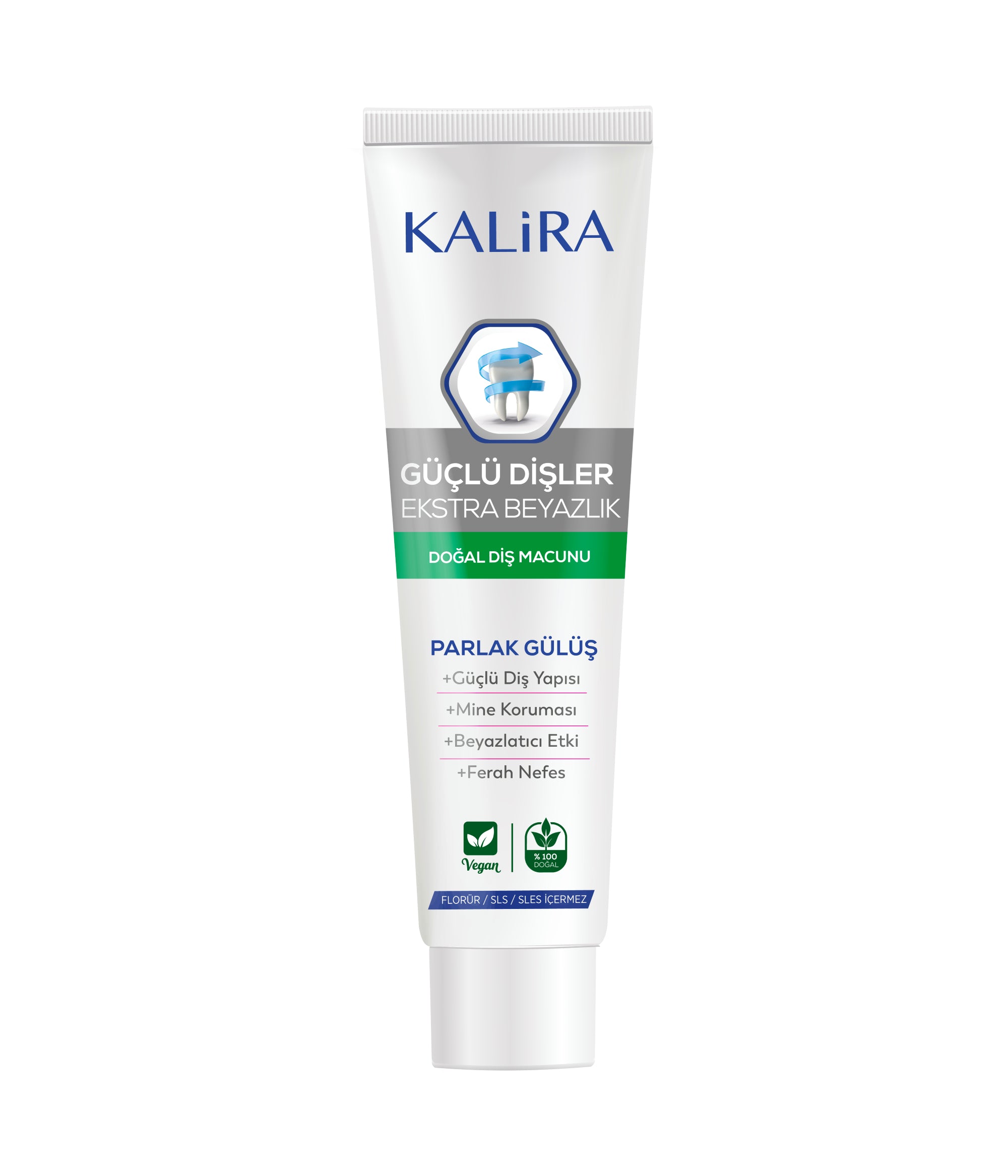 Kalira Doğal Ekstra Beyazlık Güçlü Dişler 90 ml